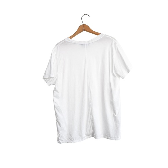 AYR White V-Neck Pima Cotton Tee | Made in Peru | Size XL - Picture 2 of 8